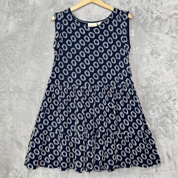Maeve Dress Womens Medium Liseanne Textured Circle Sleeveless Anthropologie Boho - Picture 1 of 11